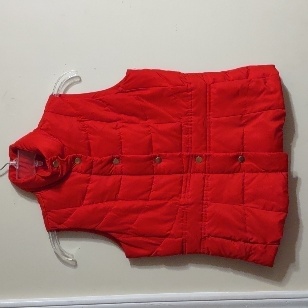 Madison red puffer vest